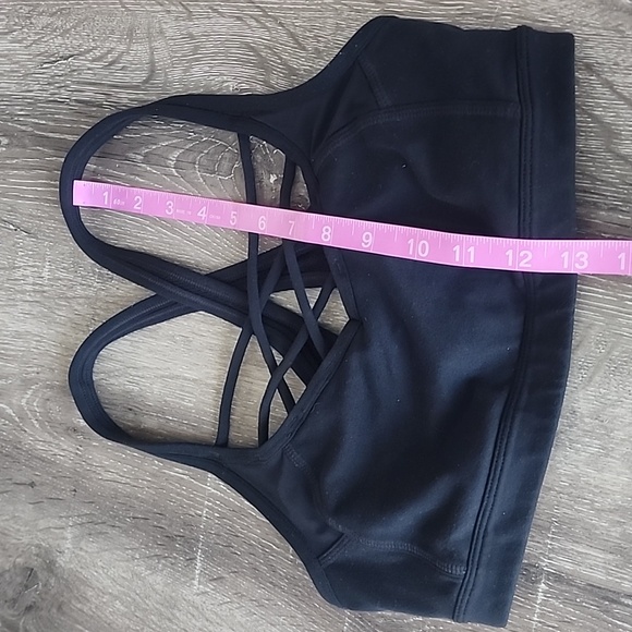 Athleta Mind Ovet Mat Strappy Front Sports Bra Black XS - Picture 5 of 9